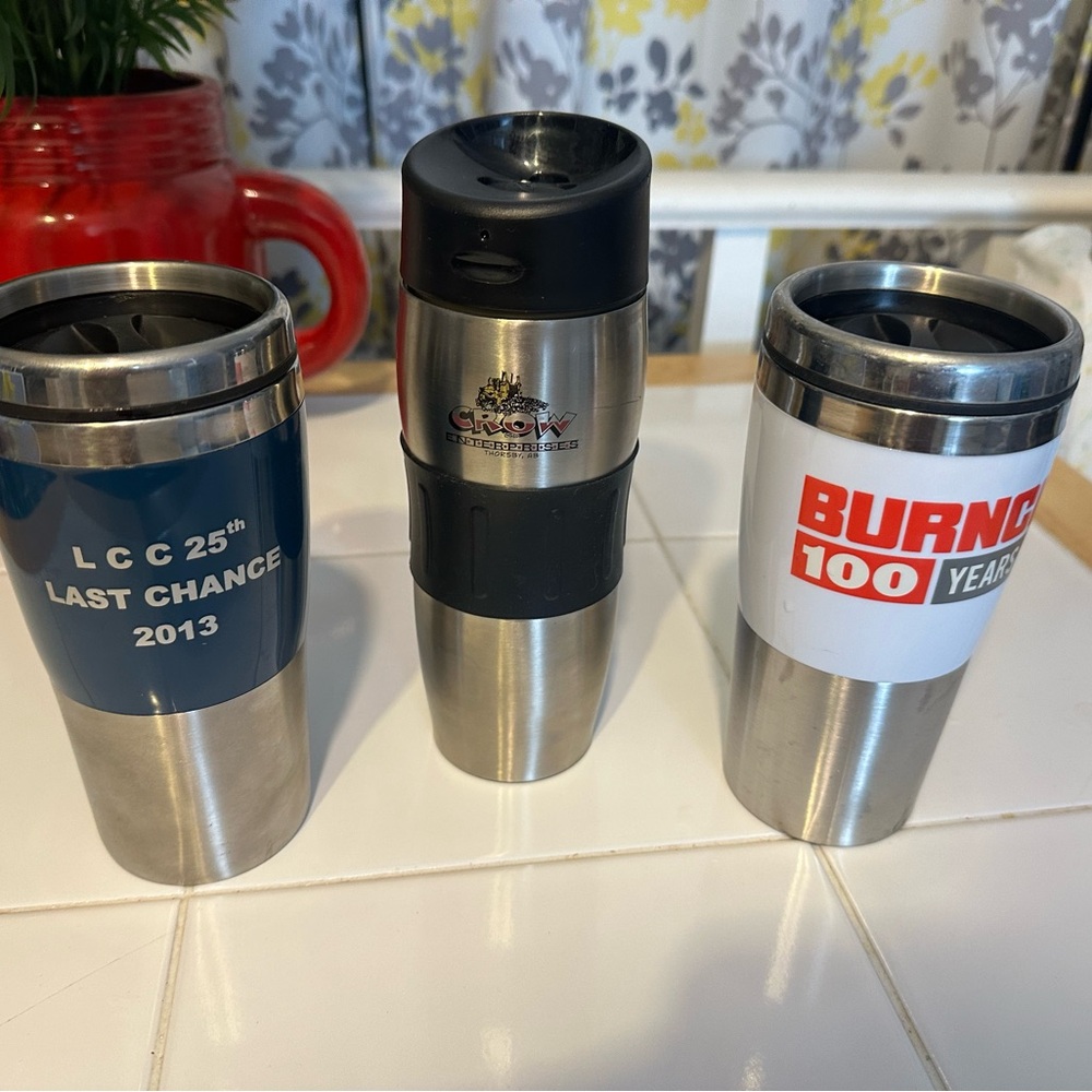 Stainless Steel Travel Mugs Set